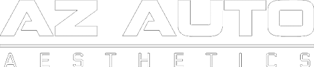 AZ Auto Aesthetics White Footer Logo