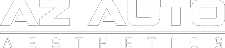 AZ Auto Aesthetics White Footer Logo
