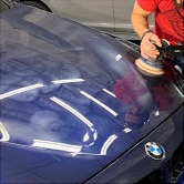 Polish And Color Correction On Blue BMW