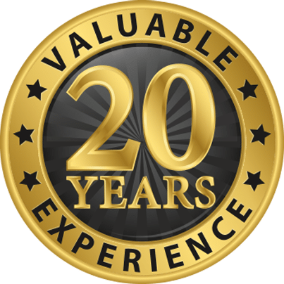 20 Years of Valuable Experience