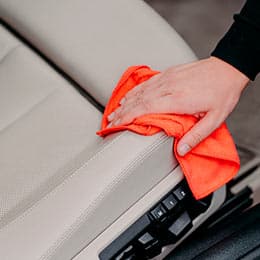 Deep Vinyl, Leather & Other Upholstery Car Seat Cleaning By Hand Near Peoria