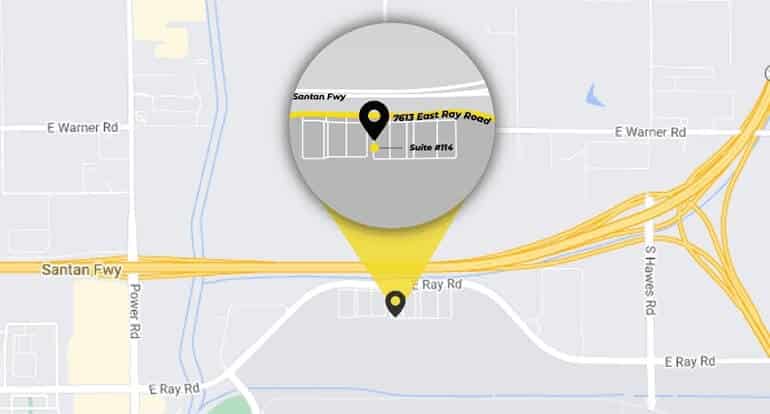 Map Location Of Our Auto Detail Shop Headquartered Near Apache Junction