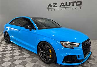 Clear Coat Paint Protection On Audi RS 3 At AZ Auto Aesthetics