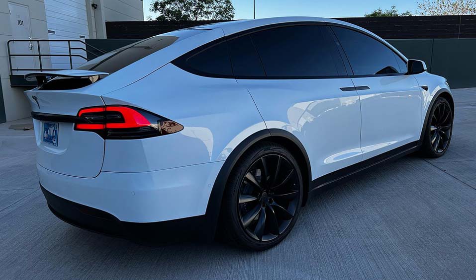 2016 White Tesla Model X SUV