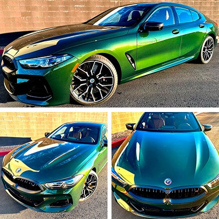 Green BMW M8 At AZ Auto Aesthetics