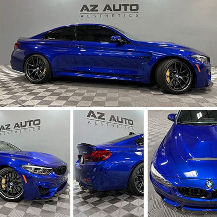 Blue BMW M4 At AZ Auto Aesthetics