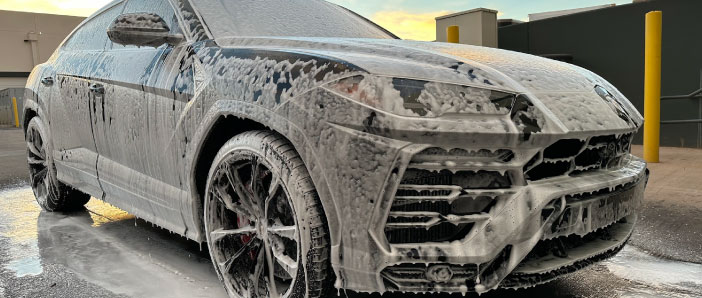 Lamborghini Urus With A Thorough And Detailed Foaming Poly-Gloss Hand Wash