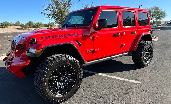 2019 Jeep Wrangler Unlimited Rubicon Sport Utility Vehicle At Our Car Detailing Facility