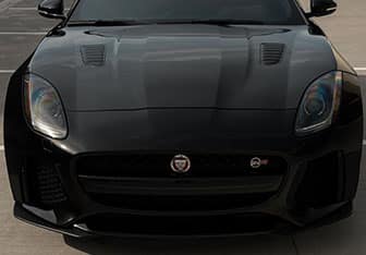 Clear Coat Paint Protection On Black Jaguar F-Type In Arizona