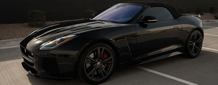 Black Custom Jaguar F-Type At Our Exclusive Auto Detail Shop In Arizona