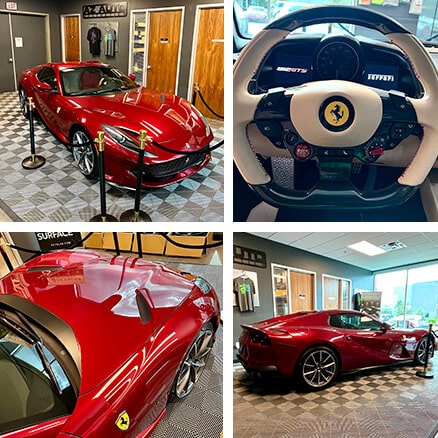 Red Ferrari Portofino With Window Tinting, Ceramic Coating And Clear Bra