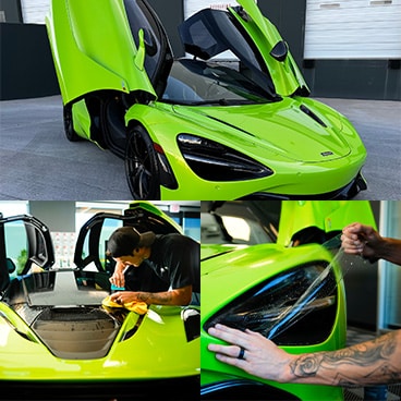 Latest Work On A Green McLaren 720S Sports Car At AZ Auto Aesthetics