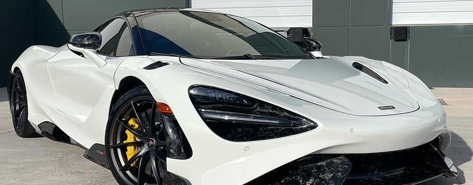 White McLaren 720S Sports car
