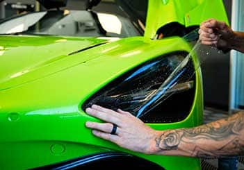 Custom Auto Detailing Services On Green McLaren 720S At AZ Auto Aesthetics