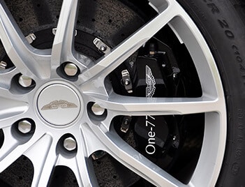 Professional Powder Coating On Aston Martin One-77 Rims