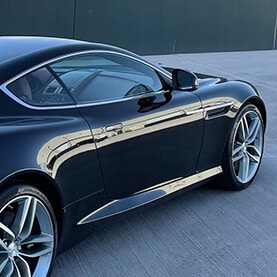 Black Aston Martin DB9 With Protection Package