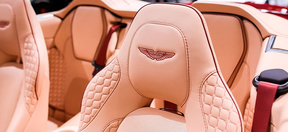 2024 Aston Martin DB12 Volante Luxury Leather Upholstery Detailing Services