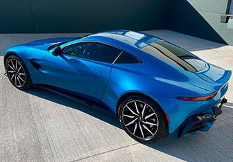 Ion Blue 2019 Aston Martin Vantage With Clear Coat Paint Protection