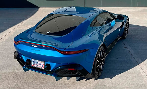 Feynlab Ceramic Coating On ion blue 2020 Aston Martin Vantage