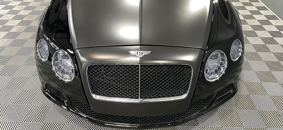 Luxury Car Detailing Services On Black 2013 Bentley Continental GT