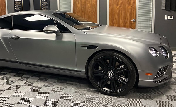 Ceramic Coating On Extreme Silver Bentley Continental GT In Our Workshop