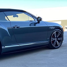 Dark Bentley Continental With Paint Protection And Vinyl Wrap