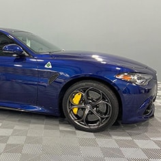 2018 Alfa Romeo Giulia TI getting Clear Bra installed in Mesa, Arizona