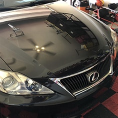 Early 2000's Black Lexus ES getting Ceramic Coating and Clear Bra