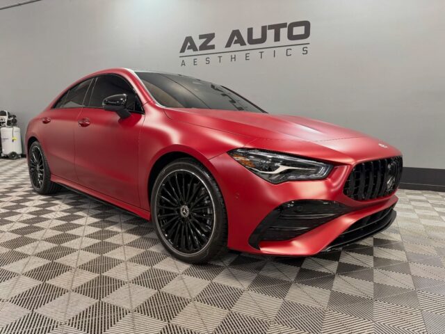🕷️Stealth, Done Right.🕷️

This 2026 Mercedes CLA250 came in for a full transformation. We installed our Full-Body Coverage Option of @xpel Stealth Paint Protection Film, giving the entire vehicle a satin finish while protecting every panel from daily wear.

We followed it with a ceramic over-coat to support the finish and make upkeep easier over time. The owner also opted for our 5-Window + Windshield Ceramic Tint using @xpel XR Prime, improving heat rejection and overall cabin comfort.

Looking to transform and protect your vehicle the right way?

📞📲 Call or DM us today to book your Paint Protection Film, Ceramic Coating, or Window Tint! 📞📲

Az Auto Aesthetics
7613 E Ray Rd #114, Mesa, AZ 85212
Open: M–F 8:30–6 PM | Sat 9–2 PM
https://wedetailaz.com
📞 (480) 241-9324

#xpel #xpelstealth #mercedescla250