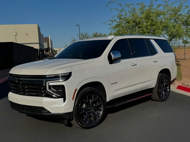 🛡️ Rolling deep in Protection 🛡️

This 2025 @chevrolet Tahoe underwent our paint correction and ceramic coating. Starting with a chemical pre-rinse to decontaminate the painted surface. Next we clay bar the paint for an exfoliation treatment. Our team then wraps up the correction with a mild cut compound providing a color refining polish for a combined ~60% defect removal and ~100% gloss enhancement. The last step is a @feynlab ceramic ultra base coat applied to all body panels, plastic and painted trim backed by a 5-year warranty.

This customer also opted for our full frontal coverage option of @xpel Ultimate Plus .10mm Paint Protection Film. This Film coverage protects against Rock-Chips and Scratches where it’s needed most.

Adding a touch of style & comfort this customer also opted for our @xpel prime XR plus series nano-ceramic windshield & window tint. Providing 99% improvement over bare factory glass in heat rejection. Also 99% effective in blocking UV rays from entering cabin. Lifetime warranty against discoloring, fading and peeling. 

Looking to add similar protection to your vehicle?

Call or DM us today to book your ceramic coating & paint protection appointment!

Az Auto Aesthetics 
7613 E Ray Rd #114, Mesa, AZ
85212
Open:
M-F 8:30 to 6 pm 
Sat 9 to 2 pm 
https://wedetailaz.com
📞(480) 241-9324

#chevy #tahoe #xpelultimateplus #windowtint