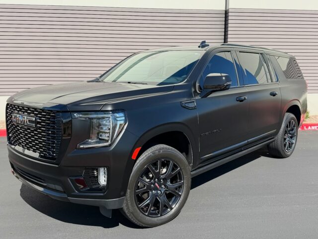 🛡️Prim and Proper Styling with Unbeatable Protection🛡️
This 2023 @gmc Yukon XL Denali underwent our Full-Body Coverage Option of @pureppf Satin Black Paint Protection Film. The owner also opted for a Chrome Delete and a Black Grille Swap (including handles, lower bumper brush guard, and fog light bezels). 
Our team then wrapped this Yukon up with a Ceramic Top Coat granting UV-Protection and a quick and easy clean up process! 
Looking to change the color of your vehicle while also adding protection? 
📞📲 Call or DM us today to Protect your Vehicle!📞📲
Az Auto Aesthetics
7613 E Ray Rd #114, Mesa, AZ 85212
Open: M–F 8:30–6 PM | Sat 9–2 PM
https://wedetailaz.com
📞 (480) 241-9324
#gmcyukon #gmcyukondenali #yukondenalixl
