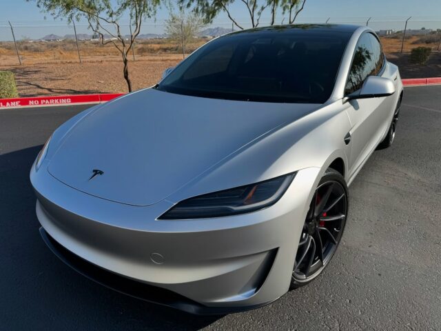 🪐 Space Silver, Earth Tough 🌎

This 2025 @teslamotors Model 3 underwent our Full-Body install of @pureppf Satin Space Silver Paint Protection Film. This Film ensures protection on every painted surface against Rock-Chips, Scratches, and Road-Debris! 

Adding a touch of style & comfort this customer also opted for our @xpel prime XR plus series nano-ceramic window tint. Providing 99% improvement over bare factory glass in heat rejection. Also 99% effective in blocking UV rays from entering cabin. Lifetime warranty against discoloring, fading and peeling. 

Our team then sealed this Model 3 up with a Hydrophobic Ceramic Top-Coat granting extra protection against UV-Rays, Dirt, and other Hazardous Elements! 

Looking for similar protection on your vehicle?

📞📲Call or DM us today to book your appointment!📞📲

Az Auto Aesthetics 
7613 E Ray Rd #114, Mesa, AZ
85212
Open:
M-F 8:30 to 6 pm 
Sat 9 to 2 pm 
https://wedetailaz.com
📞(480) 241-9324

#tesla #model3 #pureppf #ppffilm #windowtint #xpel