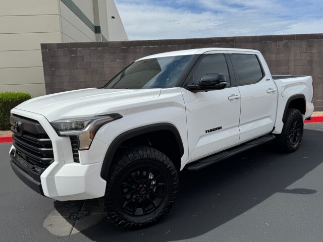 💎 Shining & ready to go places 🏔️

This 2025 @toyota Tundra underwent our paint correction and ceramic coating. Starting with a chemical pre-rinse to decontaminate the painted surface. Next we clay bar the paint for an exfoliation treatment. Our team then wraps up the correction with a mild cut compound providing a color refining polish for a combined ~60% defect removal and ~100% gloss enhancement. The last step is a @feynlab ceramic ultra base coat applied to all body panels, plastic and painted trim backed by a 5-year warranty.

Looking to add similar protection to your vehicle?

Call or DM us today to book your ceramic coating appointment!

Az Auto Aesthetics 
7613 E Ray Rd #114, Mesa, AZ
85212
Open:
M-F 8:30 to 6 pm 
Sat 9 to 2 pm 
https://wedetailaz.com
📞(480) 241-9324

#toyota #tundra #feynlab #ceramiccoating