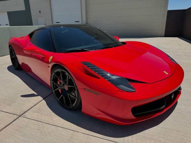 🔧 Dialed & Sleek 🏎️

This @ferrari 458 came in for a full aesthetic and protective transformation merging high-end style with elite surface protection.

We smoked the headlights, taillights, and reflectors for a sleek, stealthy look, then applied gloss black vinyl to the roof and rear deck to elevate its visual contrast. The front and rear bumper details received precision-cut paint protection film, including door sills and carbon inserts for a seamless, clean finish.
To protect and enhance all surfaces, we applied an ultra-hydrophobic ceramic overcoat to the existing PPF, performed a full wheel-off ceramic coating including the calipers, and added ceramic protection to the glass and interior leather.

Adding a touch of style & comfort this customer also opted for our @xpel prime XR plus series nano-ceramic windshield & window tint. Providing 99% improvement over bare factory glass in heat rejection. Also 99% effective in blocking UV rays from entering cabin. Lifetime warranty against discoloring, fading and peeling. 

Call or DM us today to book your Ceramic Coating and UV protection Appointment!

Az Auto Aesthetics 
7613 E Ray Rd #114, Mesa, AZ
85212
Open:
M-F 8:30 to 6 pm 
Sat 9 to 2 pm 
https://wedetailaz.com
📞(480) 241-9324

#xpel #windowtint #wrap #ferrari #458 #tinted