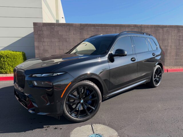 🥊Big Body. Covered Where It Matters Most.🥊

This BMW X7 M60i underwent our Full-Front Coverage Option of @xpel Ultimate Plus Paint Protection Film, protecting the highest-impact areas from rock chips, road debris, and the wear that comes with everyday highway miles.

We followed the PPF with our 7-Window + Windshield Ceramic Tint using @xpel XR Prime Plus, delivering excellent heat rejection and glare reduction while keeping the cabin more comfortable year-round.

Our team finished the package with @xpel Windshield Protection Film, adding another layer of defense against chips, pitting, and impact damage to the glass.

For an SUV built to cover serious miles in comfort, protecting the paint, cabin, and windshield makes for a well-rounded setup.

📞📲 Call or DM us today to book your Paint Protection Film, Ceramic Tint, or Windshield Protection Film!

Az Auto Aesthetics
7613 E Ray Rd #114, Mesa, AZ 85212
Open: M–F 8:30–6 PM | Sat 9–2 PM
https://wedetailaz.com
📞 (480) 241-9324