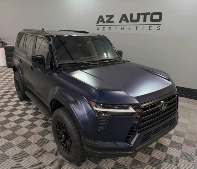 ❄️If Lexus Made Frozen Paint an Option…❄️
This 2025 Lexus GX550 received our Full-Body Coverage using @xpel Stealth Paint Protection Film, converting the finish to a smooth satin look while protecting every panel from daily wear, trail debris, and road damage.

The Stealth film softens reflections and sharpens the body lines, giving the GX a more controlled, understated presence without changing what makes it a GX.

The result: a cleaner look, full protection, and a build that’s ready for whatever it’s driven through.

Looking to transform and protect your SUV the right way?

📞📲 Call or DM us today to book your Paint Protection Film install! 📞📲

Az Auto Aesthetics
7613 E Ray Rd #114, Mesa, AZ 85212
Open: M–F 8:30–6 PM | Sat 9–2 PM
https://wedetailaz.com
📞 (480) 241-9324

#lexusgx550 #xpel #xpelstealth