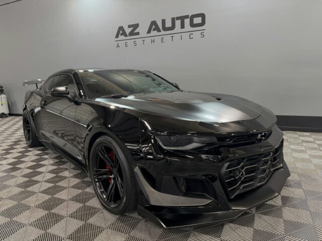 🐎650 American Horses Protected🐎

This 2018 Camaro ZL1 underwent our Paint Correction & Ceramic Coating, refining the finish and bringing back clean, even clarity. The vehicle was then protected with @feynlab Ceramic Ultra V2, helping preserve the finish and keep maintenance simple moving forward.

Up front, we installed a custom Full-Front Coverage Option using a combination of @xpel Ultimate Plus and Stealth Paint Protection Film, tailored to the vehicle’s specific design and finish requirements while protecting the highest-impact areas from rock chips and road debris.

A protection package built around a car that’s meant to be driven, not just admired.

Looking to protect your performance build before the miles start showing?

📞📲 Call or DM us today to book your Paint Correction, Ceramic Coating, or PPF install! 📞📲

Az Auto Aesthetics
7613 E Ray Rd #114, Mesa, AZ 85212
Open: M–F 8:30–6 PM | Sat 9–2 PM
https://wedetailaz.com
📞 (480) 241-9324