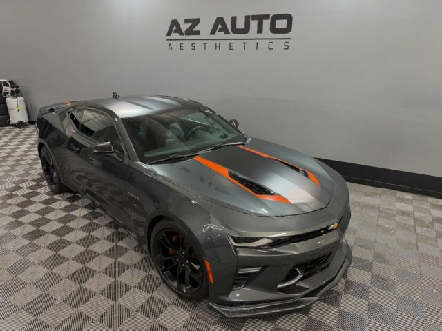 🇺🇸American Muscle, Refreshed & Protected🇺🇸
This 2017 Camaro 2SS came in for a full reset. We started with our Paint Correction & Ceramic Coating, removing the majority of surface defects and bringing the finish back to life. The vehicle was then protected with @feynlab Ceramic Ultra V2, adding long-term gloss, depth, and durability.

Up front, we installed our Full-Front Coverage Option of @xpel Ultimate Plus Paint Protection Film, protecting the highest-impact areas from rock chips and road debris while preserving the corrected finish.

To complete the build, we refinished the wheels with a powder coat, performed paintless dent repair, replaced the factory decals, and added custom touches including a satin black roof and mirror accents.

Looking to bring your build back to life and keep it that way?

📞📲 Call or DM us today to book your Paint Correction, Ceramic Coating, or PPF install! 📞📲

Az Auto Aesthetics
7613 E Ray Rd #114, Mesa, AZ 85212
Open: M–F 8:30–6 PM | Sat 9–2 PM
https://wedetailaz.com
📞 (480) 241-9324

#camaro #xpel #feynlab