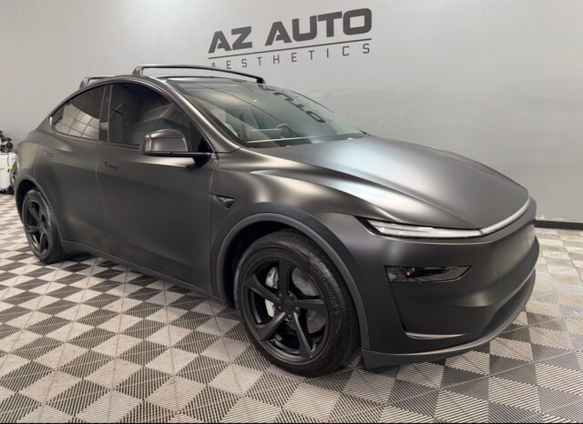 🕷️Quiet Finish. Full Coverage.🛡️

This 2026 Tesla Model Y received our Full-Body Coverage using @pureppf Frozen Black Paint Protection Film, transforming the look into a smooth, satin finish while protecting every panel underneath.

The frozen black softens reflections, sharpens the lines, and keeps the factory paint fully protected from daily wear—without adding shine or noise.

Looking to transform and protect your vehicle the right way?

📞📲 Call or DM us today to book your Paint Protection Film install! 📞📲

Az Auto Aesthetics
7613 E Ray Rd #114, Mesa, AZ 85212
Open: M–F 8:30–6 PM | Sat 9–2 PM
https://wedetailaz.com
📞 (480) 241-9324

#tesla #modely #pureppf #paintprotectıonfılm