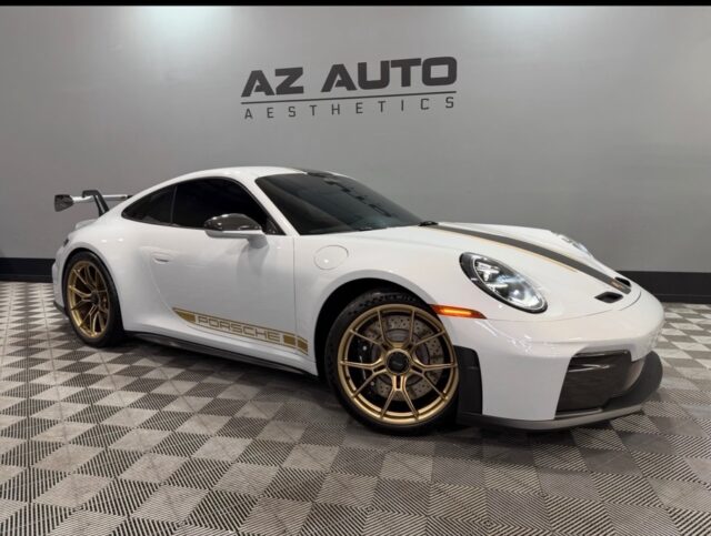 🏁Track Weapon. Fully Covered.🛡️

This 2026 Porsche GT3RS underwent our Full-Body Coverage Option of @xpel Ultimate Plus Paint Protection Film, protecting every panel from rock chips, track debris, and road wear while preserving the factory finish.

The owner also opted for our Windshield Protection Film to help defend the glass from pitting and impact damage at speed. To finish it off, we applied a ceramic over coat and installed our 5-Window + Windshield Ceramic Tint using @xpel XR Prime Plus, improving heat rejection and overall cabin comfort without sacrificing visibility.

Looking to protect your performance build before the miles and track days add up?

📞📲 Call or DM us today to book your Paint Protection Film, Ceramic Coating, or Window Tint! 📞📲

Az Auto Aesthetics
7613 E Ray Rd #114, Mesa, AZ 85212
Open: M–F 8:30–6 PM | Sat 9–2 PM
https://wedetailaz.com
📞 (480) 241-9324

#PorscheGT3RS #Xpel #paintprotectionfilm