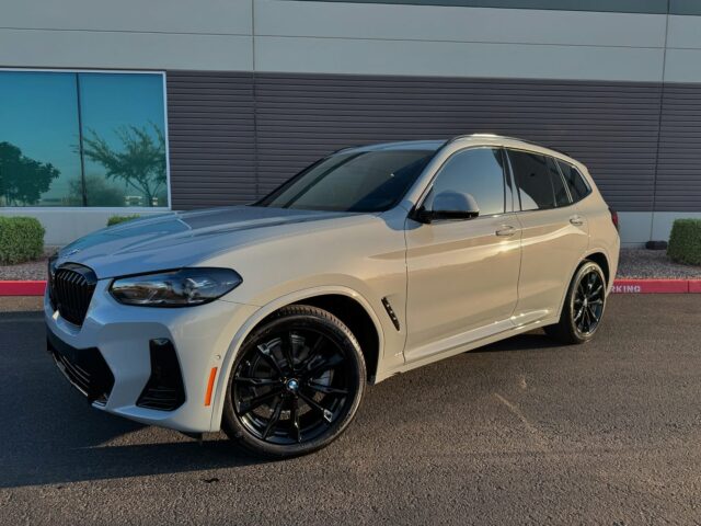💎 Glossed & Guarded 🛡️

This @bmw X3 underwent our paint correction and ceramic coating. Starting with a chemical pre-rinse to decontaminate the painted surface. Next we clay bar the paint for an exfoliation treatment. Our team then wraps up the correction with a mild cut compound providing a color refining polish for a combined ~60% defect removal and ~100% gloss enhancement. The last step is a @feynlab ceramic ultra base coat applied to all body panels, plastic and painted trim backed by a 5-year warranty.

Looking for similar protection on your vehicle?

📞📲Call or DM us today to book your appointment!📞📲

Az Auto Aesthetics 
7613 E Ray Rd #114, Mesa, AZ
85212
Open:
M-F 8:30 to 6 pm 
Sat 9 to 2 pm 
https://wedetailaz.com
📞(480) 241-9324

#bmw #x3 #feynlab #ceramiccoating