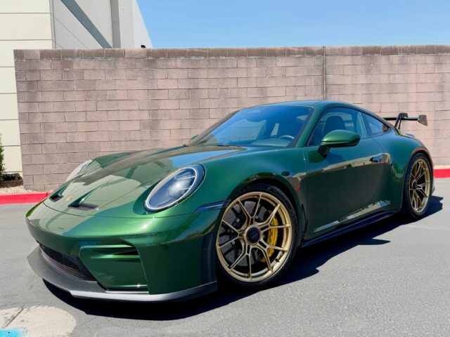 🛡️Protected and Ready to hit the Track!🏁

This 2026 Porsche 911 GT3 underwent our Full-Body Coverage Option of @xpel Ultimate Plus Paint Protection Film, protecting every panel from rock chips, road debris, and track abuse while preserving the factory finish.

We followed it with a Ceramic Top Coat to improve surface slickness and make ongoing maintenance easier over time.

To finish the build, our team installed our 5-Window + Windshield Tint using @xpel XR Prime Plus Ceramic Window Tint, improving heat rejection, reducing glare, and keeping the cabin more comfortable without sacrificing visibility.

Looking to protect your Porsche before the miles and track days start adding up?

📞📲 Call or DM us today to book your Paint Protection Film, Ceramic Coating, or Window Tint! 📞📲

Az Auto Aesthetics
7613 E Ray Rd #114, Mesa, AZ 85212
Open: M–F 8:30–6 PM | Sat 9–2 PM
https://wedetailaz.com
📞 (480) 241-9324