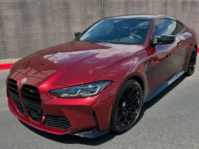 🏎️ Track Ready 🏎️

This 2022 @bmw M4 underwent our paint correction and ceramic coating. Starting with a chemical pre-rinse to decontaminate the painted surface. Next we clay bar the paint for an exfoliation treatment. Our team then wraps up the correction with a mild cut compound providing a color refining polish for a combined ~60% defect removal and ~100% gloss enhancement. The last step is a @feynlab ceramic ultra base coat applied to all body panels, plastic and painted trim backed by a 5-year warranty.

This customer also opted for our Full-Frontal Coverage option of @xpel Ultimate Plus .10mm Paint Protection Film. This Film coverage protects against Rock-Chips and Scratches where it’s needed most. 

Looking to add paint protection to your vehicle?

Call or DM us today to book your Paint Protection Film Appointment!

Az Auto Aesthetics 
7613 E Ray Rd #114, Mesa, AZ
85212
Open:
M-F 8:30 to 6 pm 
Sat 9 to 2 pm 
https://wedetailaz.com
📞(480) 241-9324

#xpelultimateplus #bmw #m4 #feynlab